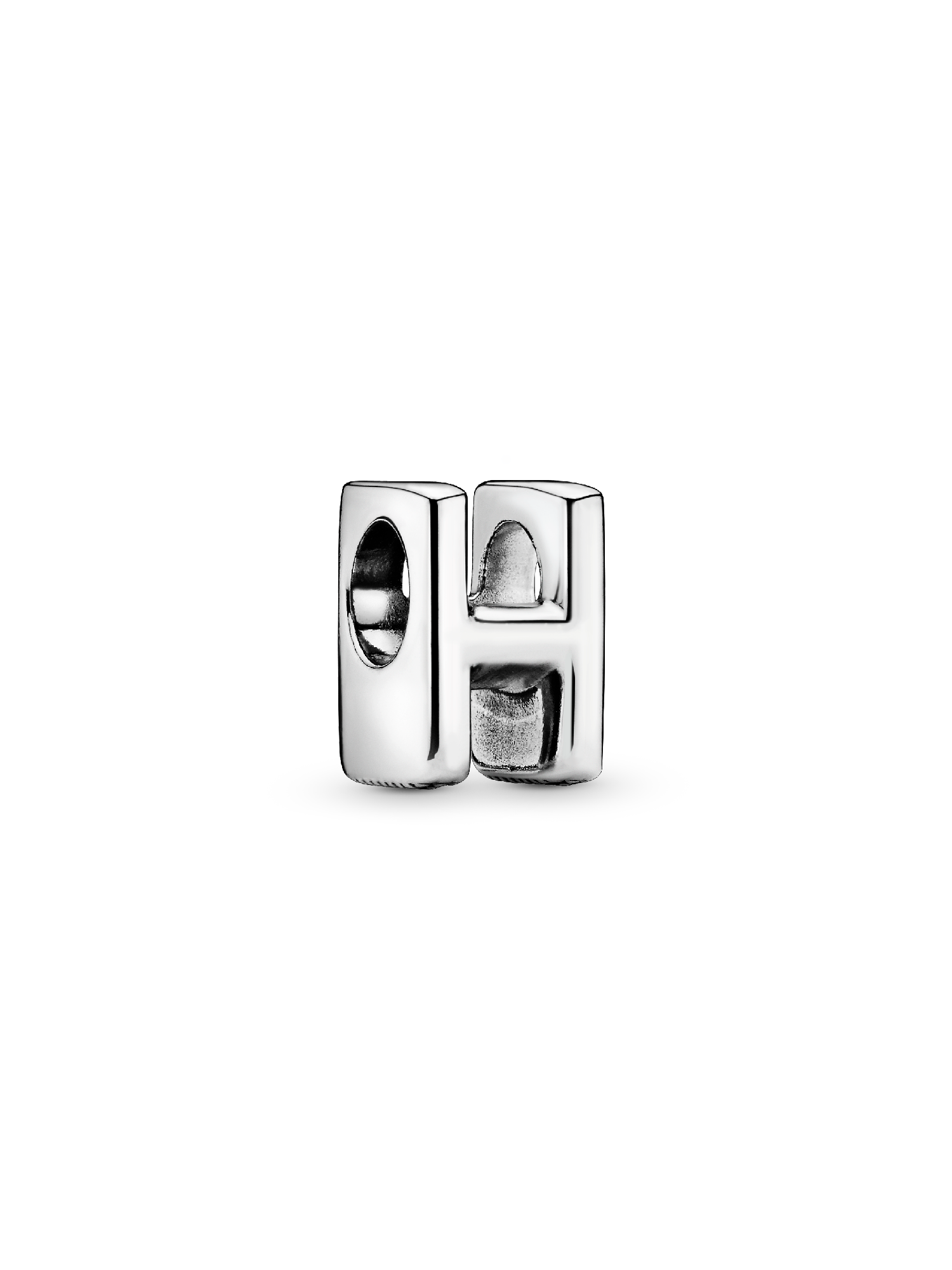 Charm en plata de ley Letra H