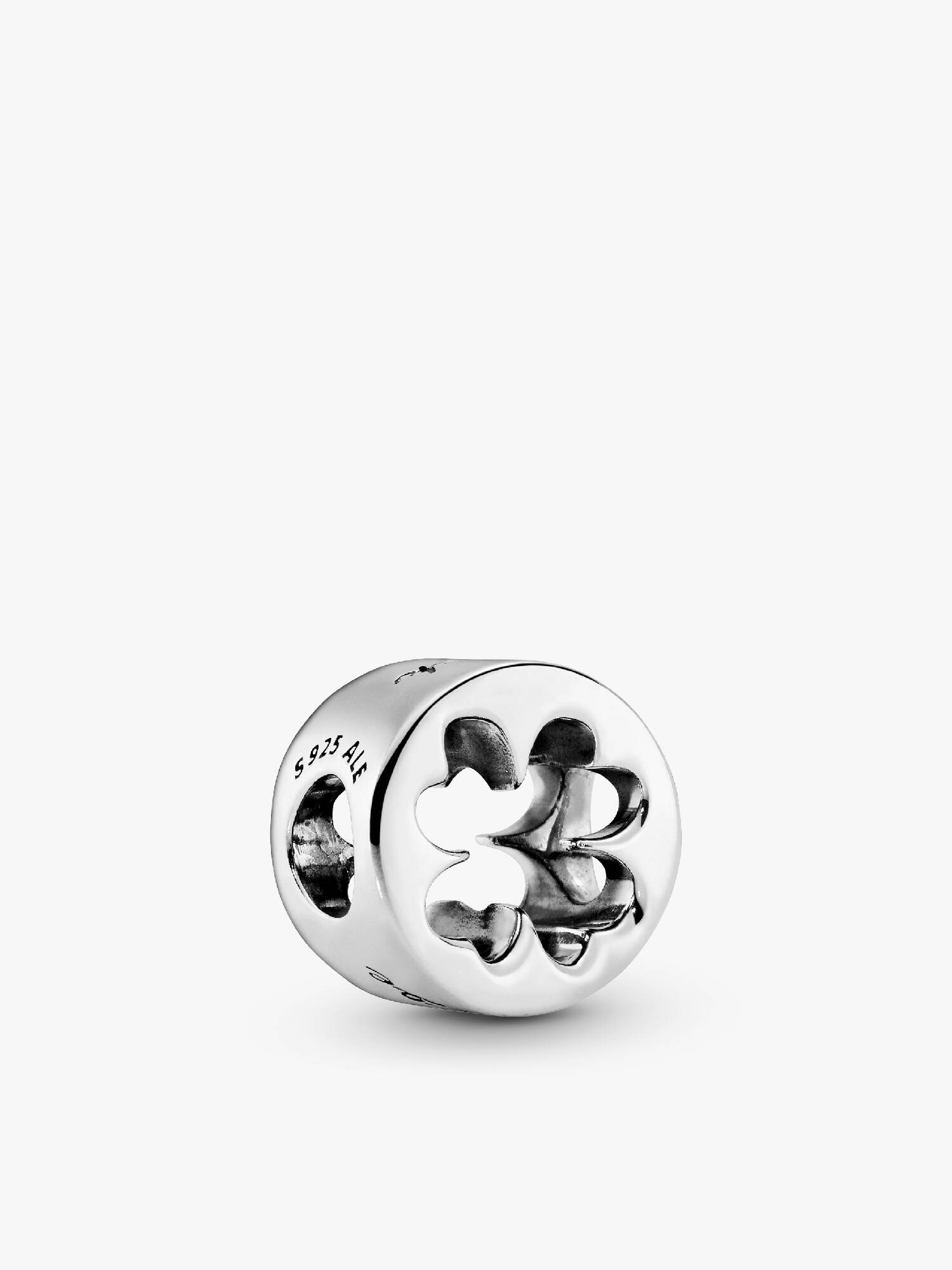 Charm en plata de ley Trébol en filigrana