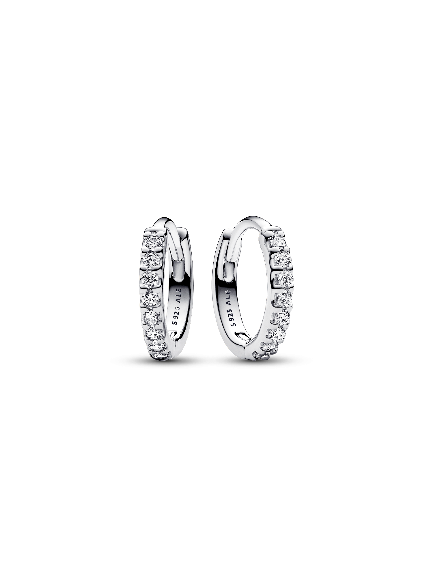 Pendientes de Aro Abrazo Brillantes