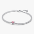 Pulsera de Tenis Corazón Brillante Rosa Pulsera de Tenis Corazón Brillante Rosa
