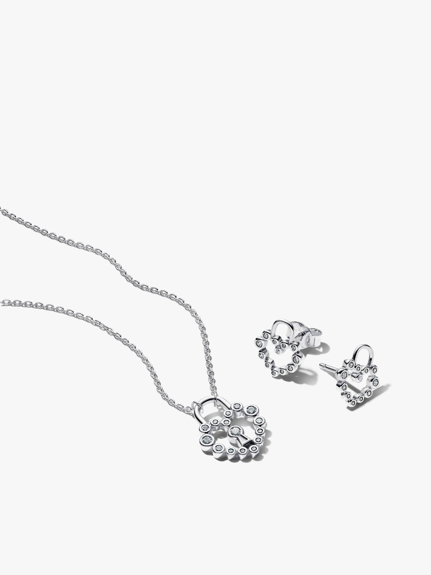Conjunto de Regalo Candado y Corazón Brillante