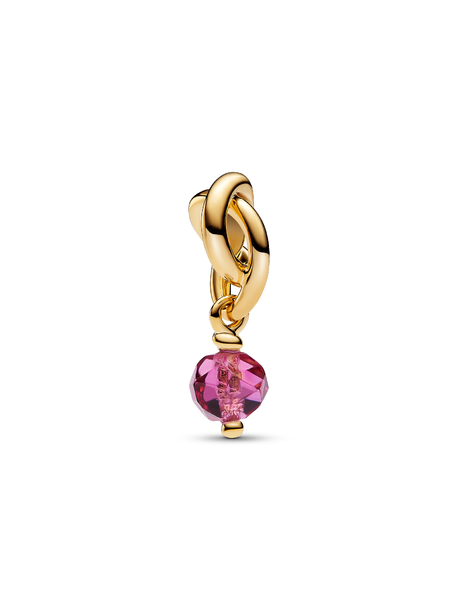 Charm Colgante Círculo Eternity Rosa Facetado