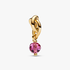 Charm Colgante Círculo Eternity Rosa Facetado Charm Colgante Círculo Eternity Rosa Facetado