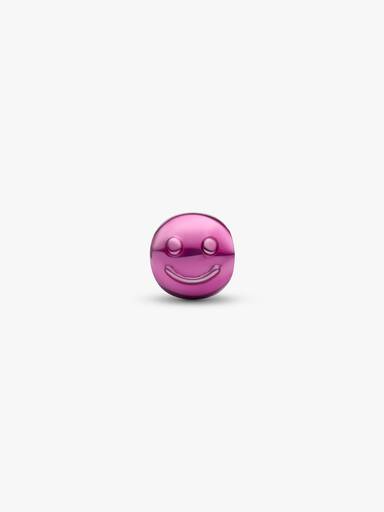 Charm Mini Cara Feliz Rosa