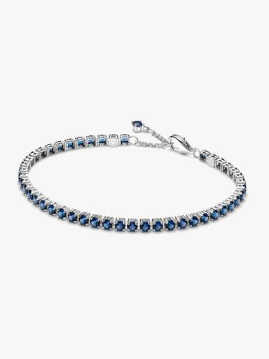 Pulsera de Tenis Azul Brillante