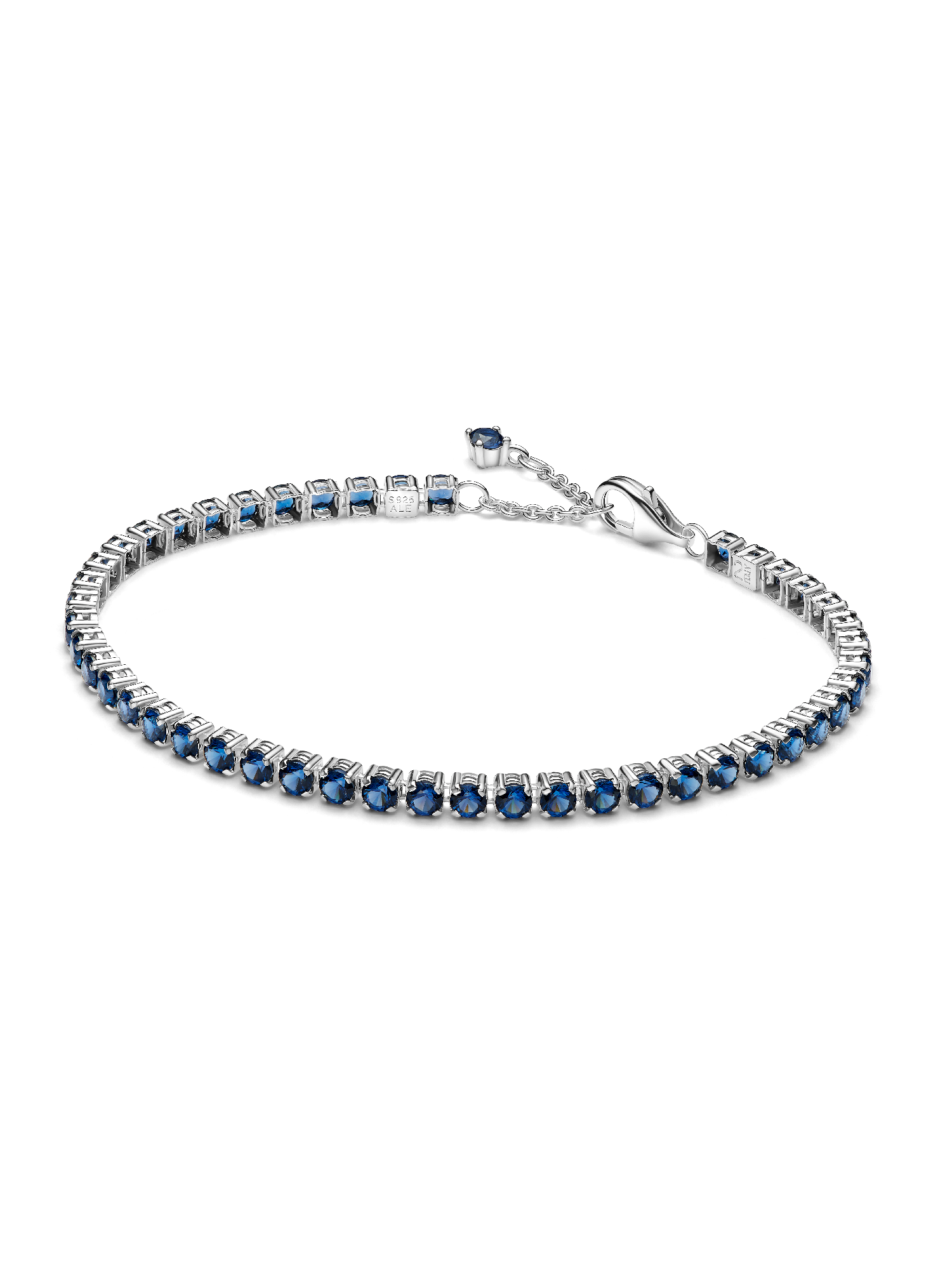 Pulsera de Tenis Azul Brillante