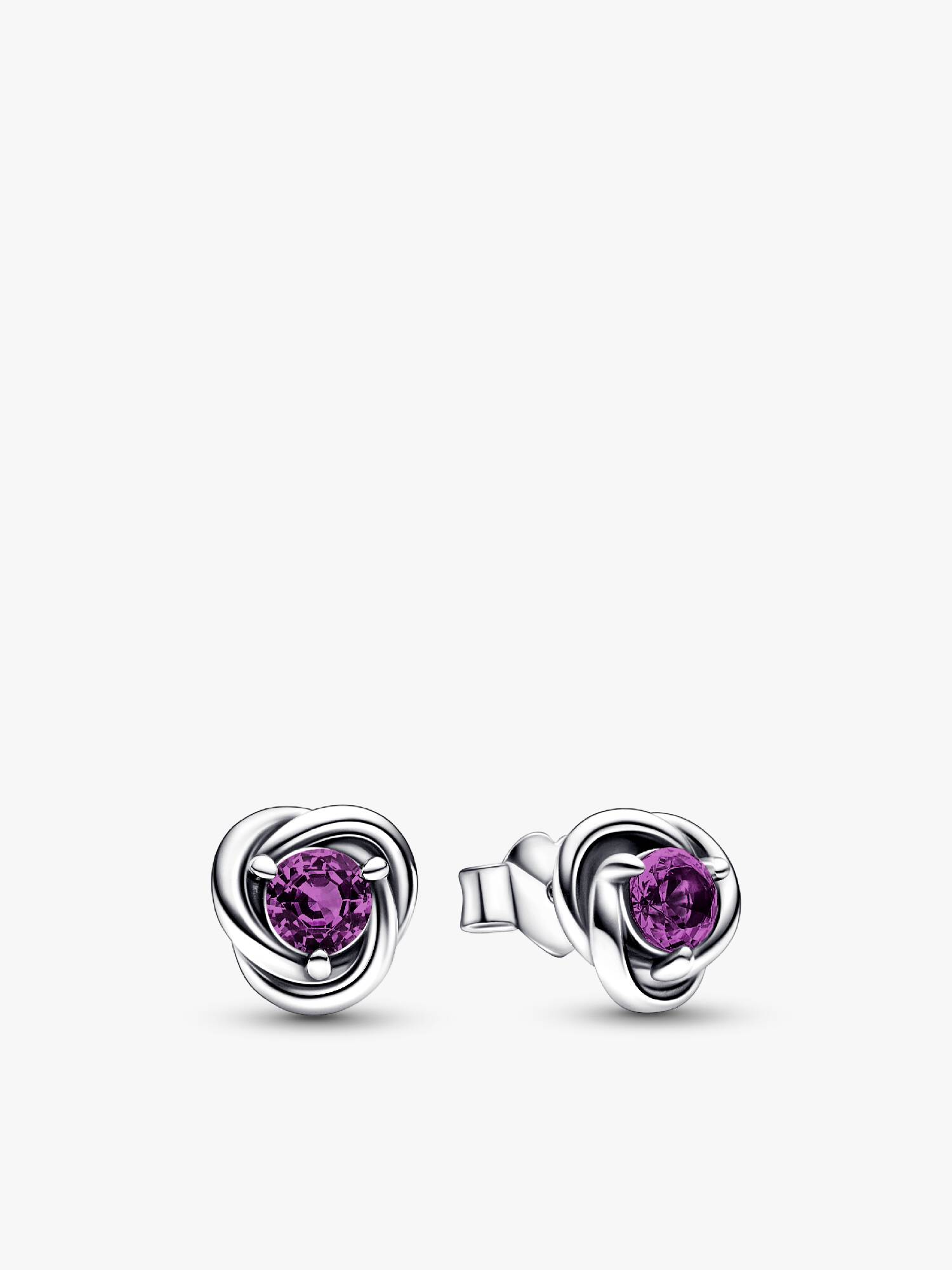 Pendientes de botón Círculo Eternity Febrero