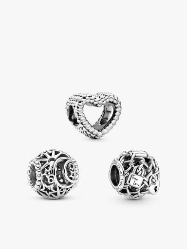 Conjunto de Regalo Trío de Charms Filigrana