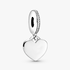 Heart silver dangle with clear cubic zirconia Heart silver dangle with clear cubic zirconia