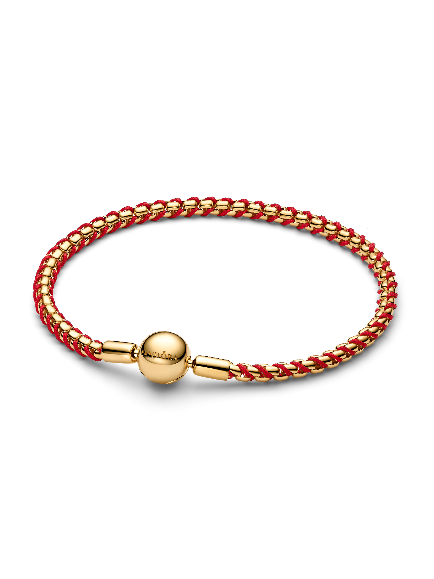 Pulsera Cadena Caja Cordón Rojo