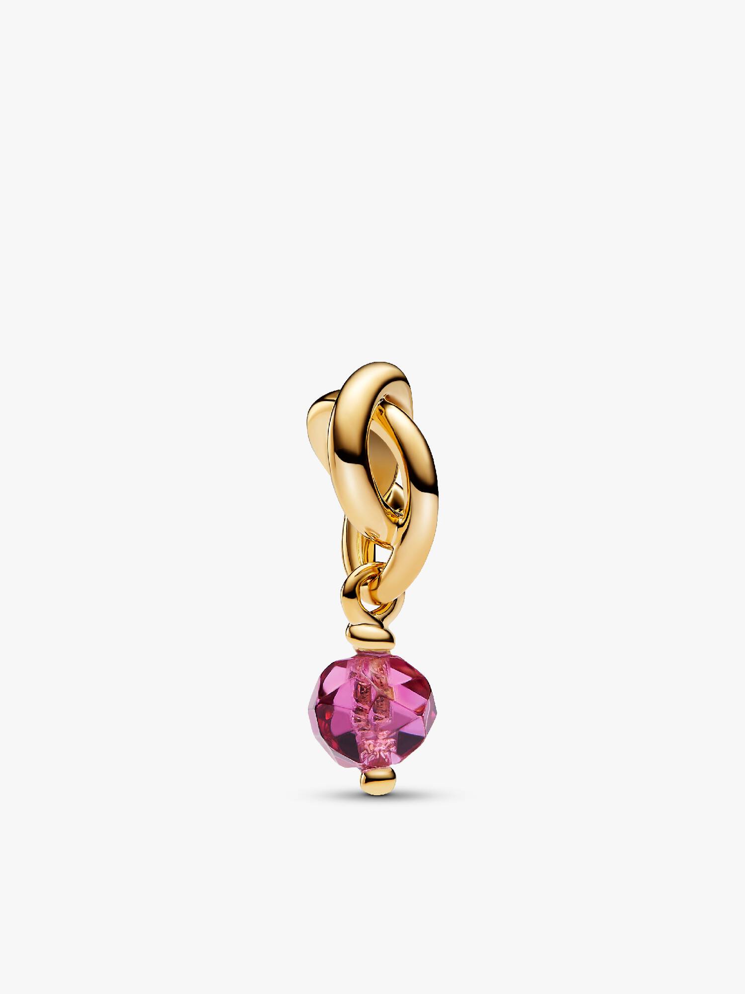 Charm Colgante Círculo Eternity Rosa Facetado