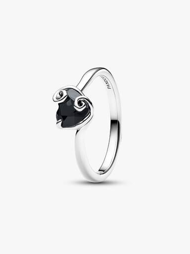 Anillo Corazón Negro Jack de Pesadilla antes de Navidad de Disney