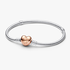 Pulsera Diseño Cadena de Serpiente y Corazón Pulsera Diseño Cadena de Serpiente y Corazón