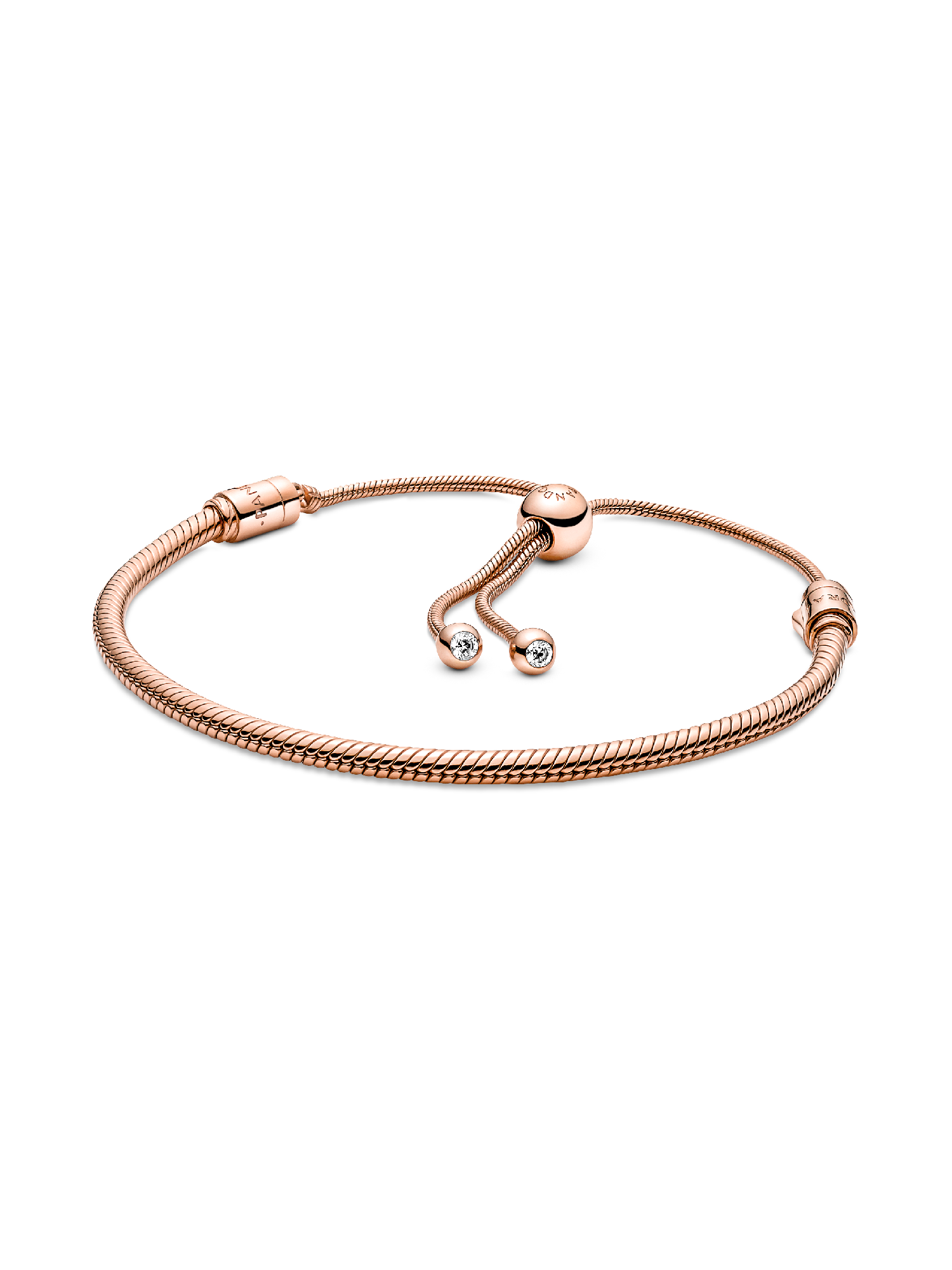 Pulsera Pandora Moments Diseño Cadena de Serpiente con Cierre Deslizante