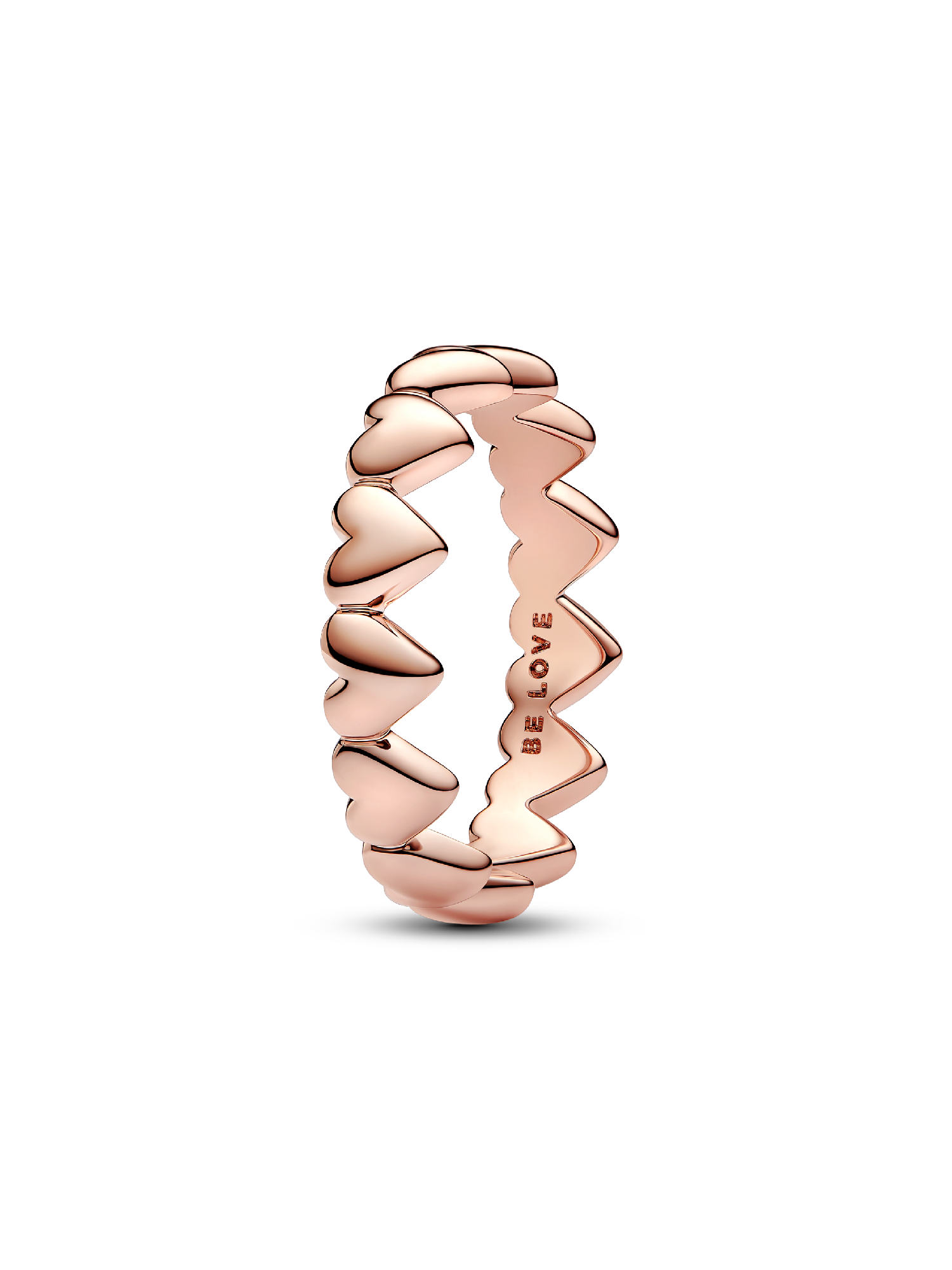 Anillo Fila de Corazones