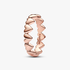 Anillo Fila de Corazones Anillo Fila de Corazones