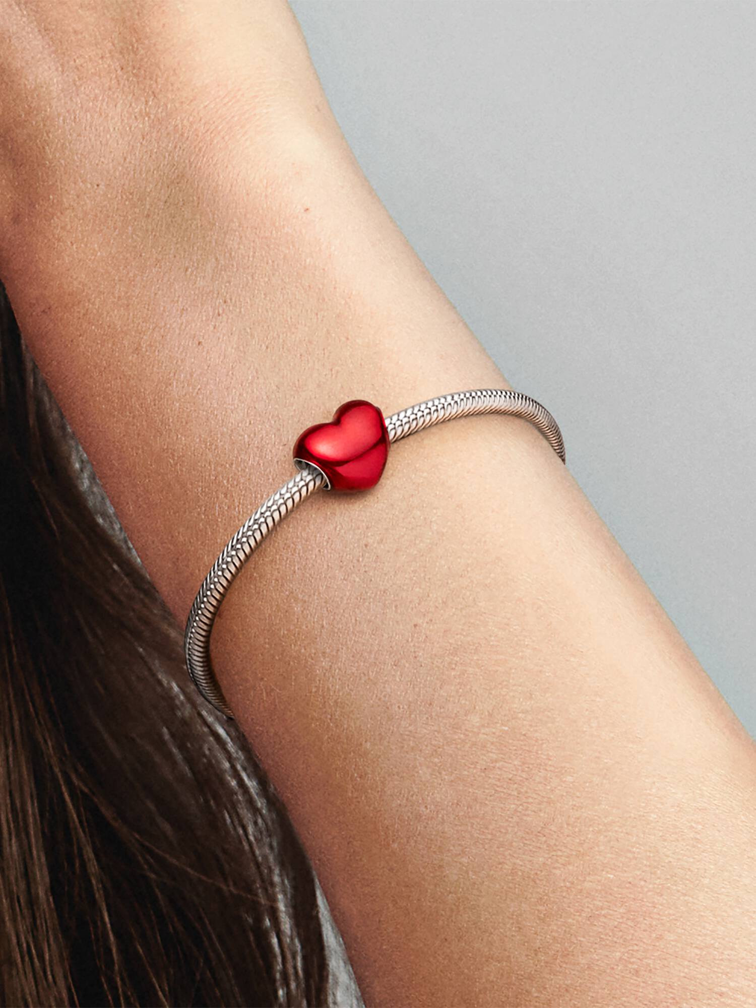 Charm Corazón Rojo Metálico