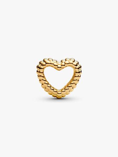 Charm Corazón Abierto con Cuentas