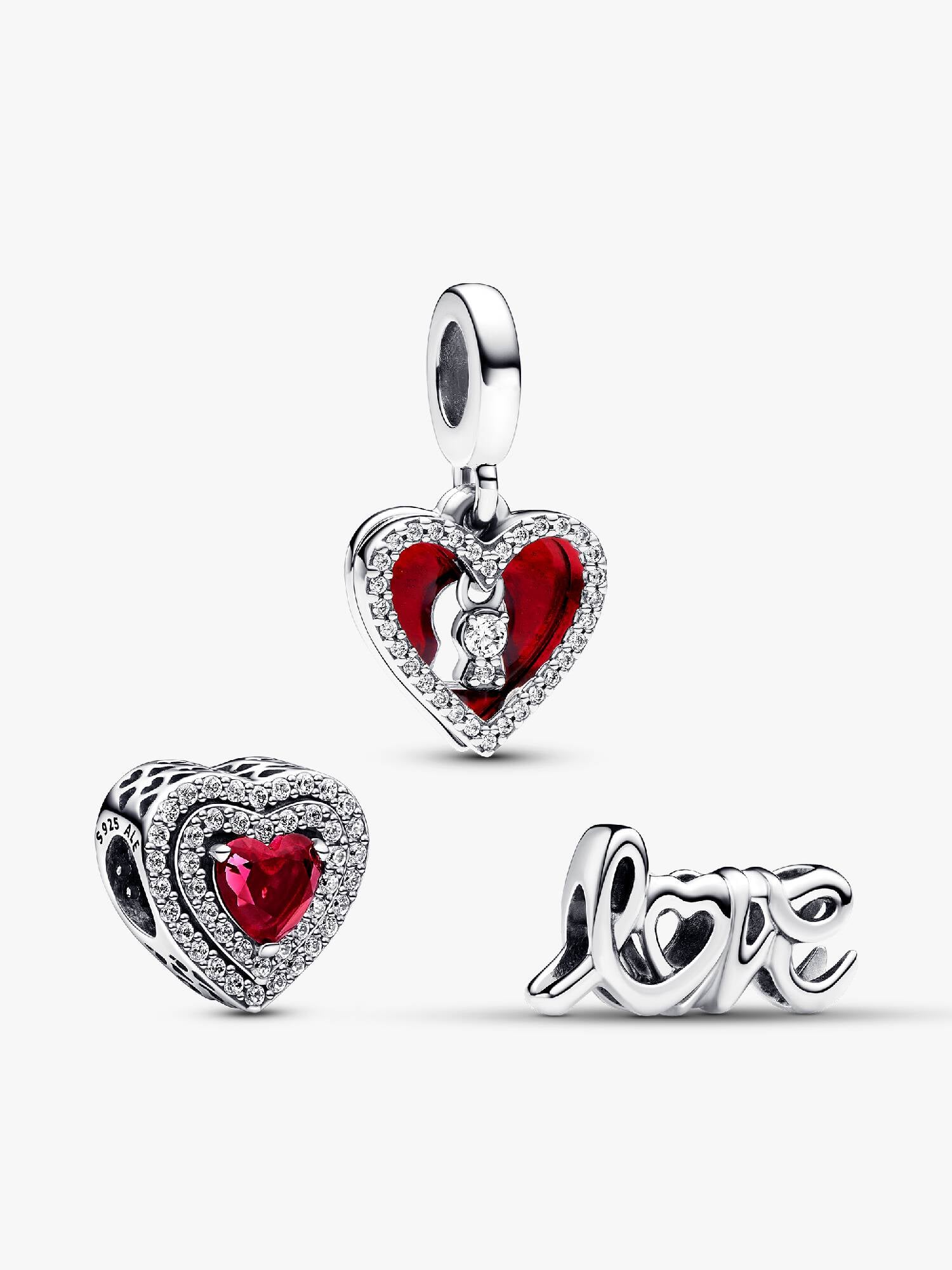 Conjunto de Regalo Trío Colgante Corazón
