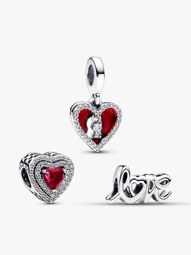 Conjunto de Regalo Trío Colgante Corazón