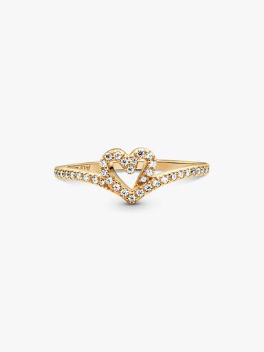 Anillo Corazón Brillante y Deseo