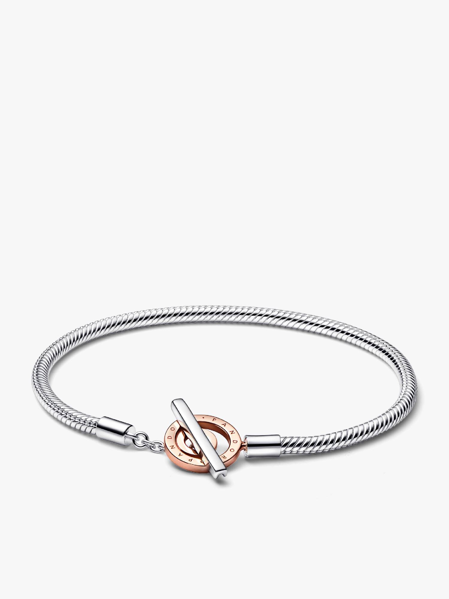 Pulsera Pandora Moments Cadena de Serpiente Cierre en T