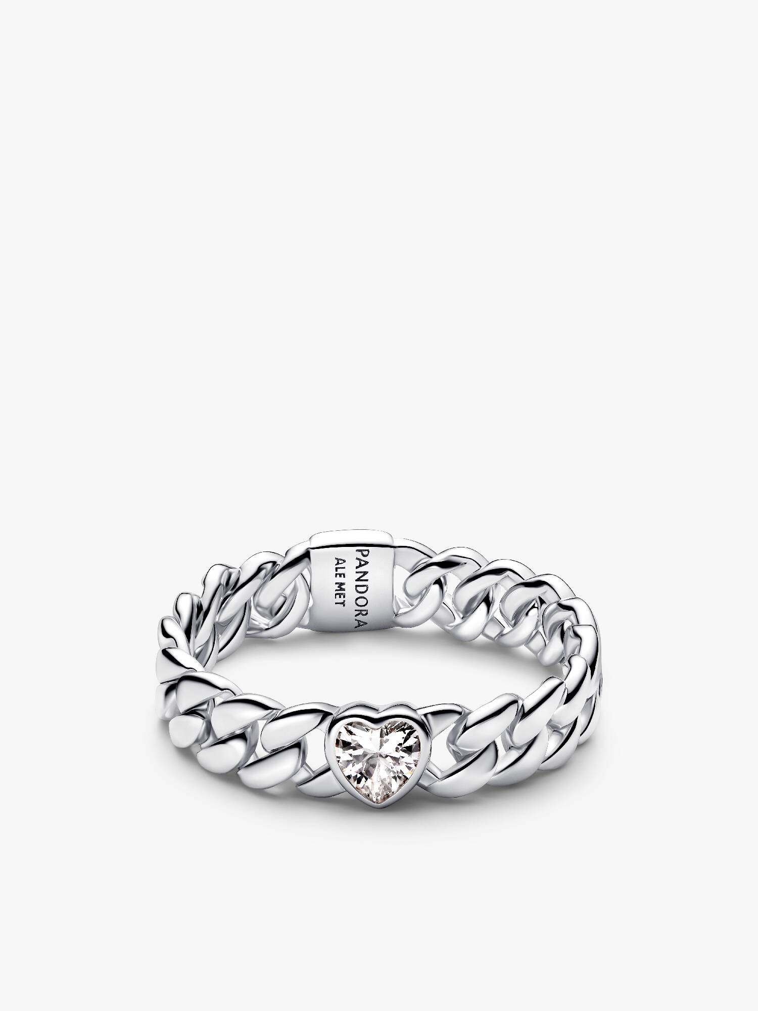 Anillo Cadena Cubana Corazón