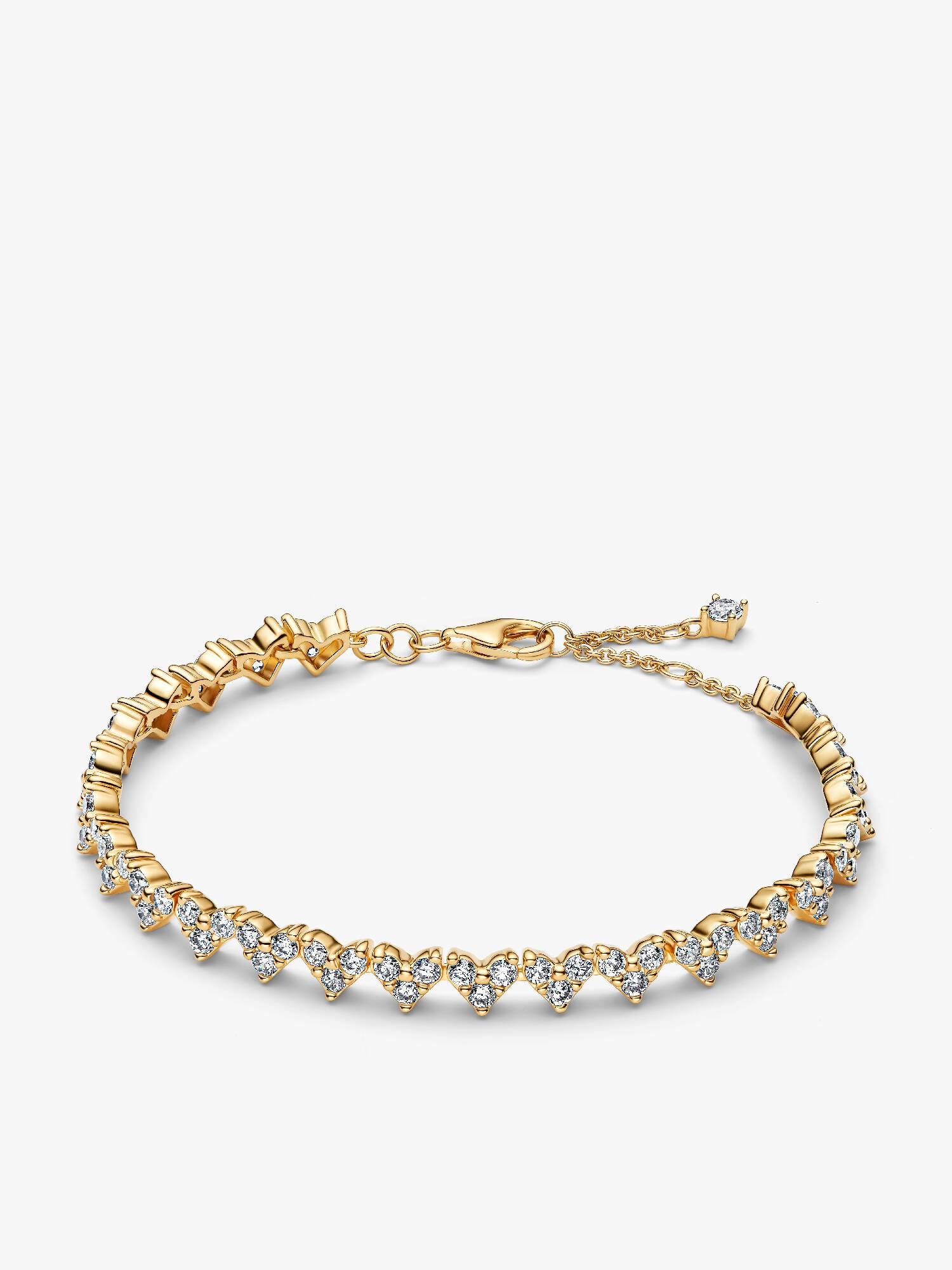 Pulsera Corazón Triple Gemas
