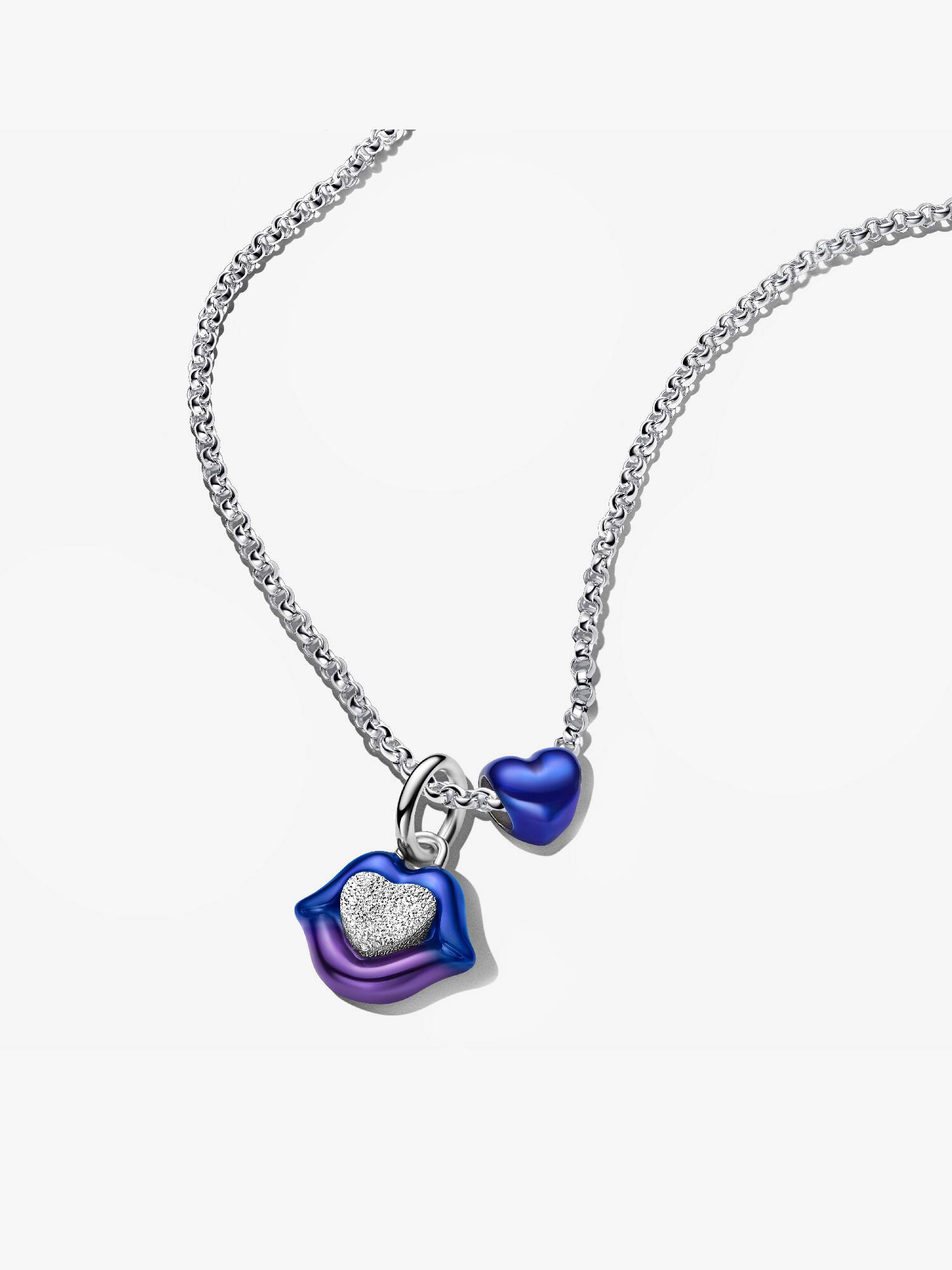 Conjunto de regalo Collar Labios Azules