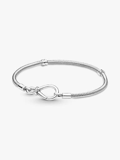 Pulsera Cadena de Serpiente Nudo Infinito
