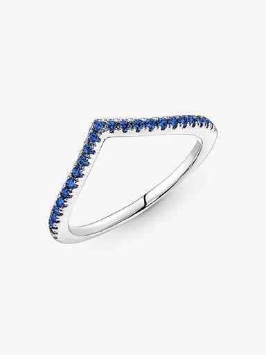 Anillo Deseo Reluciente Azul