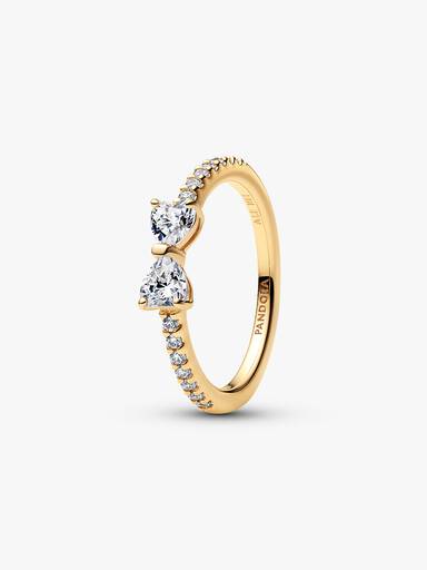 Anillo Lazo Transparente Brillante