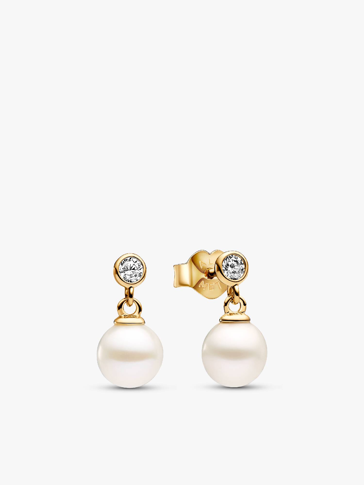 Pendientes Colgantes Perla Cultivada de Agua Dulce y Gemas