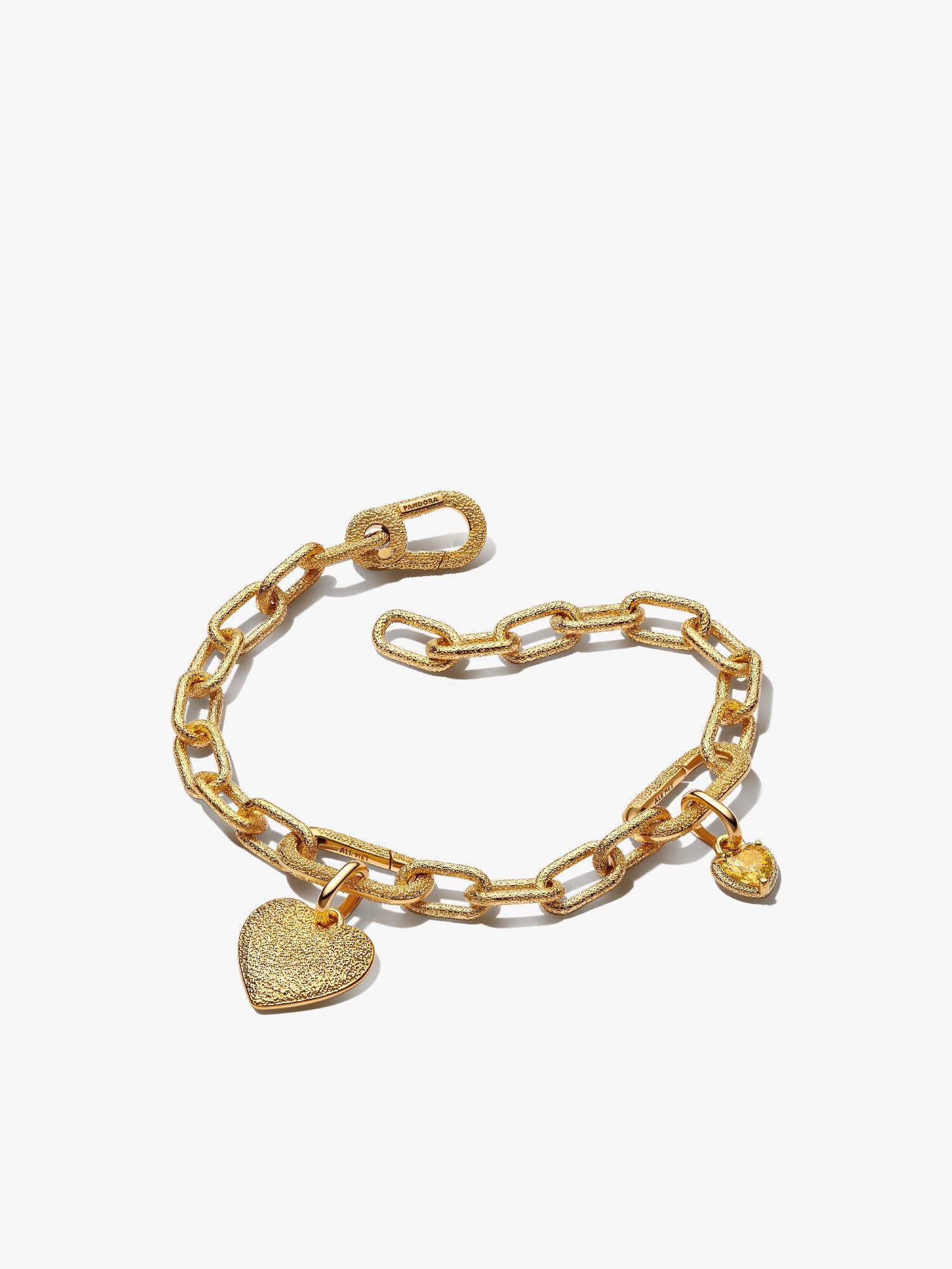 Conjunto de Pulsera Corazón Textura