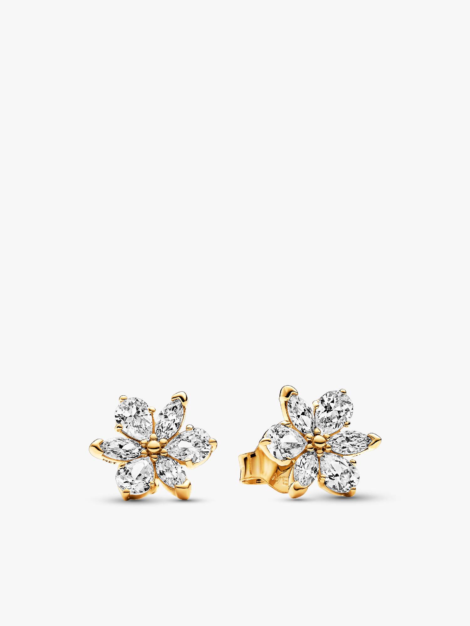 Pendientes de Botón Herbario Brillante
