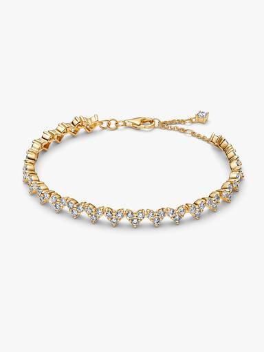 Pulsera Corazón Triple Gemas