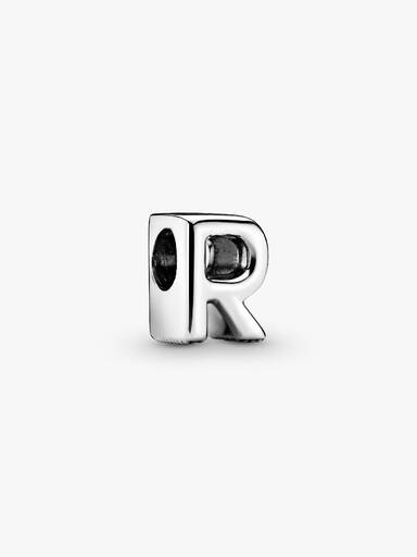 Charm en plata de ley Letra R