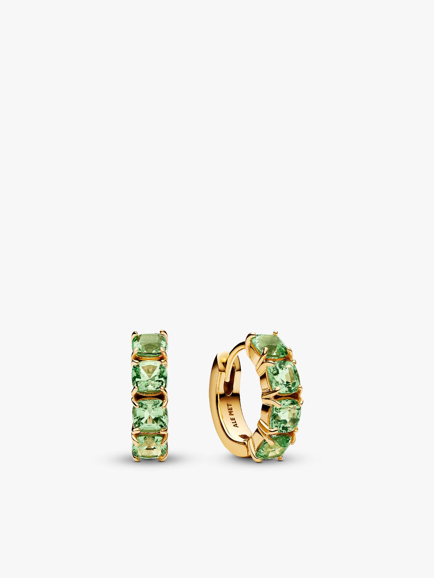 Pendientes de Aro Verdes