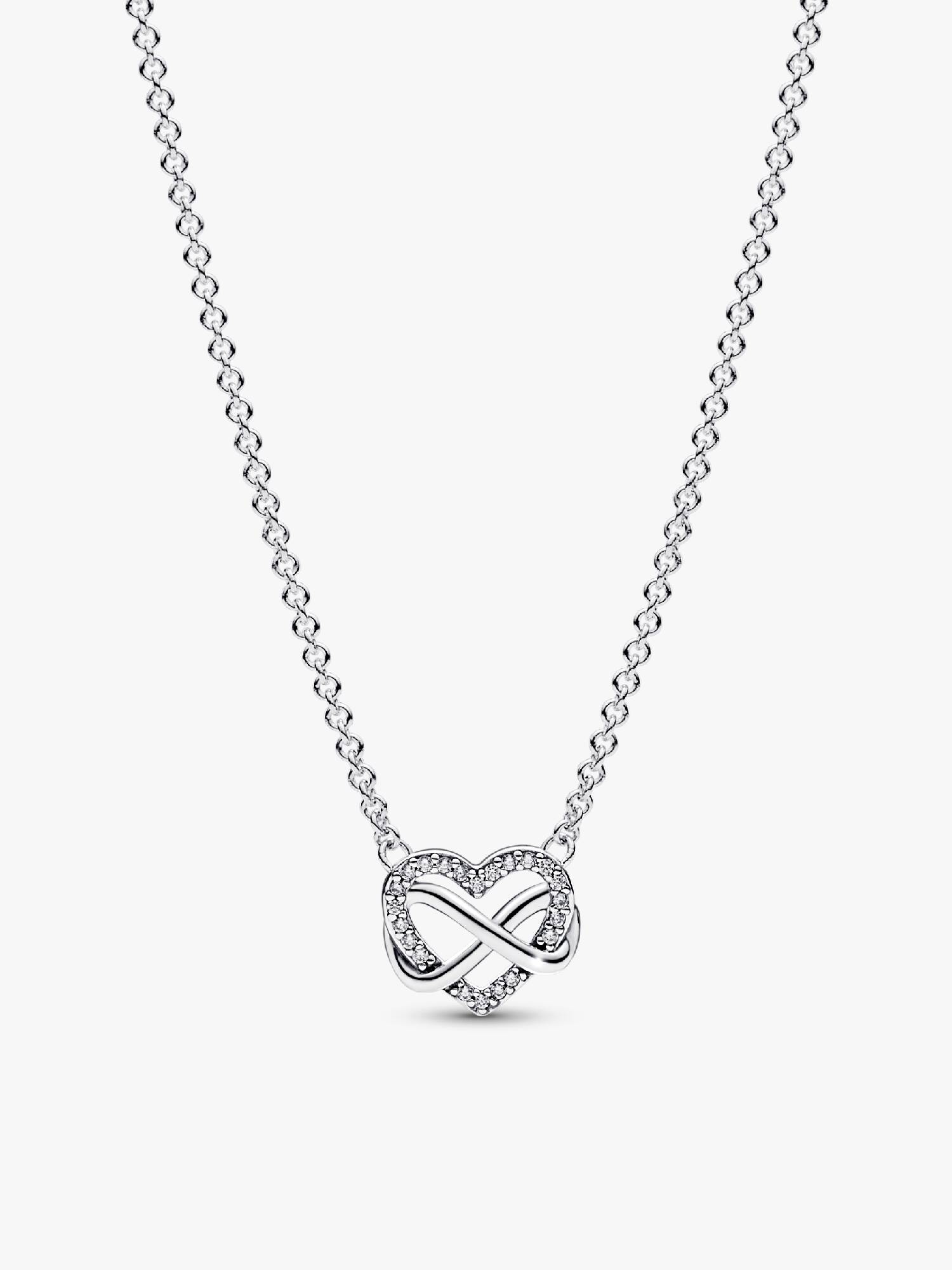 Collar Corazón Infinito Brillante