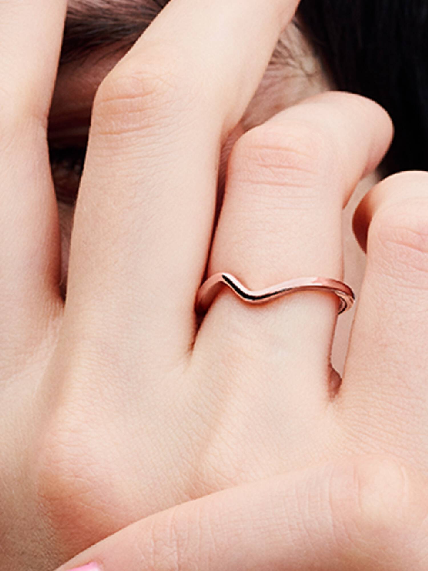 Anillo Onda Pulida