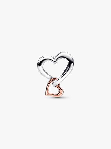 Charm Corazón Infinito de Filigrana en Dos Tonos