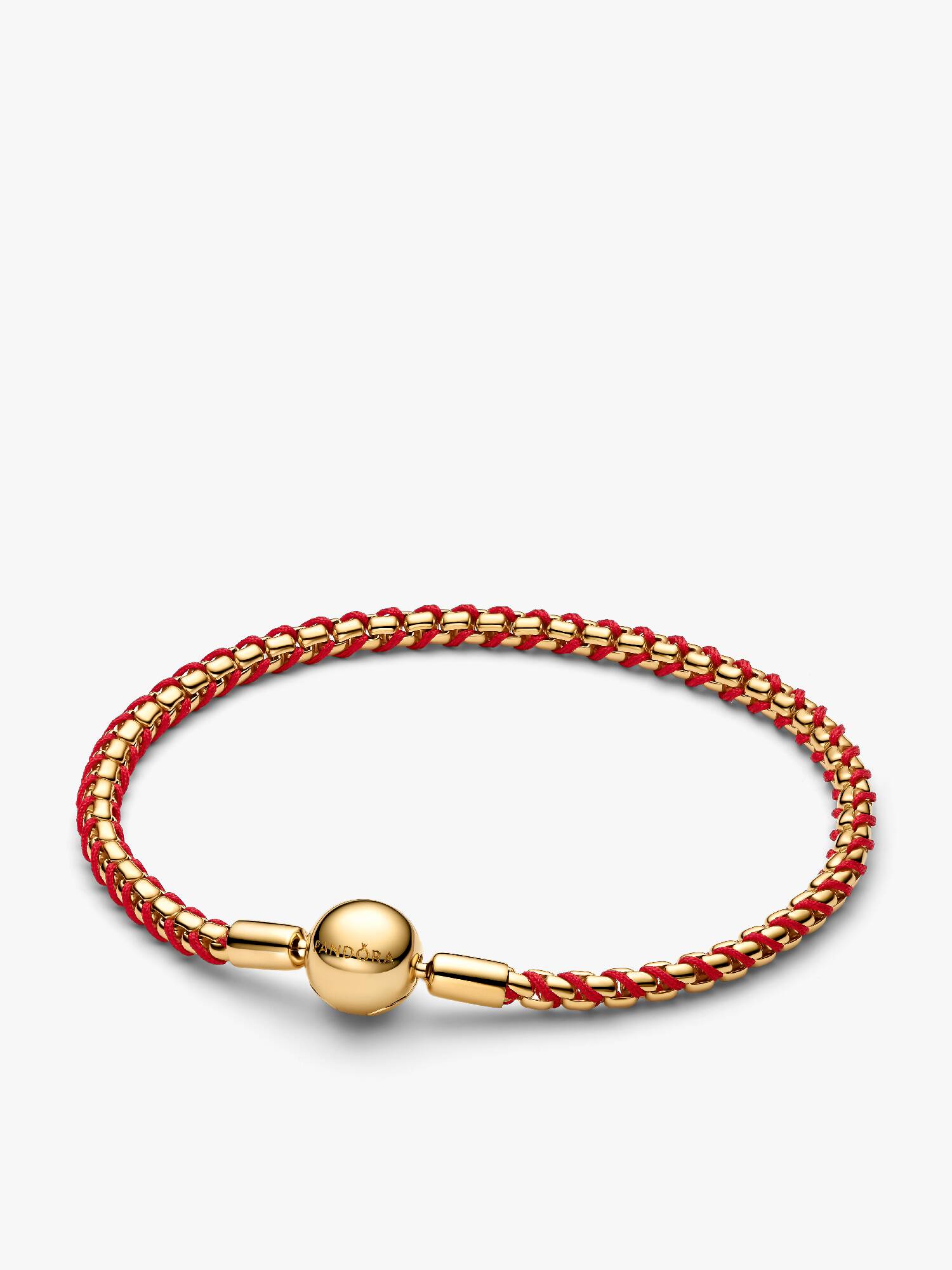 Pulsera Cadena Caja Cordón Rojo