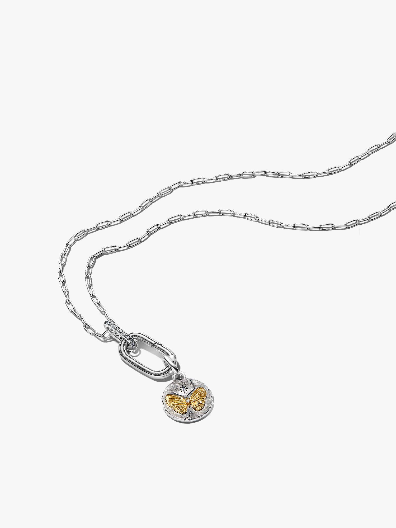 Conjunto de Collar y Medallón Mariposa