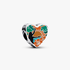Hawaii sterling silver charm with orange, black, blue, green, yellow and brown enamel Hawaii sterling silver charm with orange, black, blue, green, yellow and brown enamel