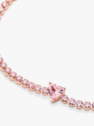 Pulsera de Tenis Corazón Brillante
