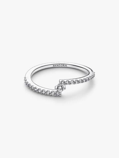 Anillo Abierto en Pavé Brillante