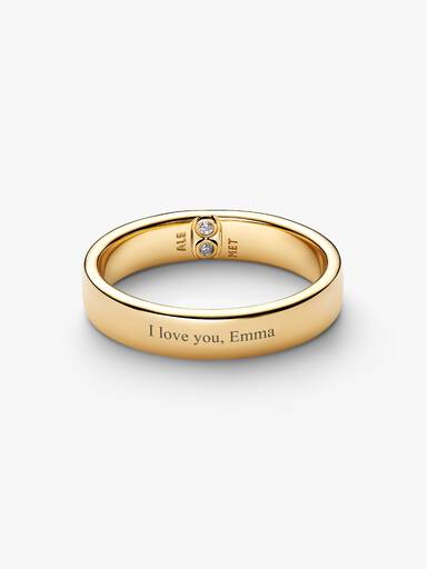 Anillo Banda Clásica Grabable