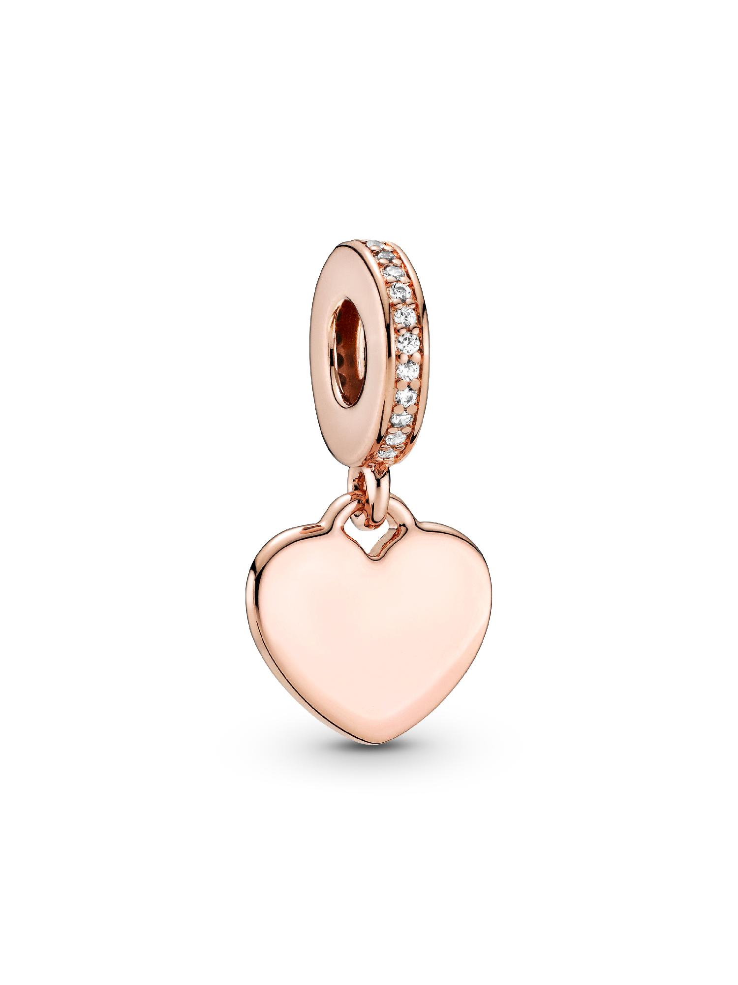 Charm Colgante Etiqueta de Corazón para Grabar