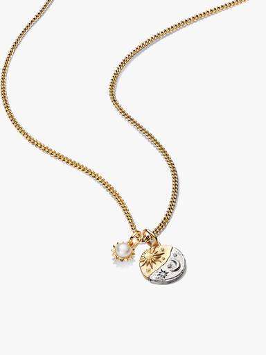 Conjunto de regalo Collar Talismán Sol y Luna