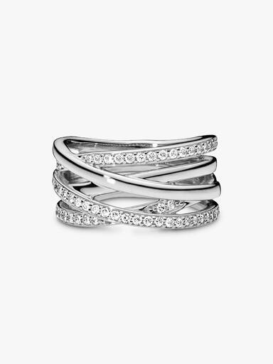 Anillo Líneas Brillantes y Pulidas